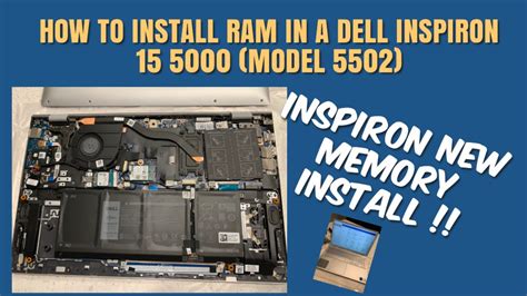 dell inspiron ram|How to Upgrade or Install System Memory or RAM in a Dell .